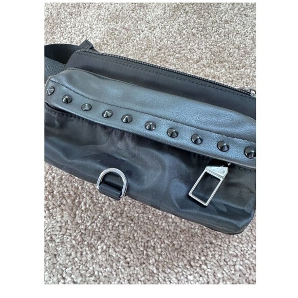 Zara Black Camo Studded Belt Bag - Picture 2 of 8